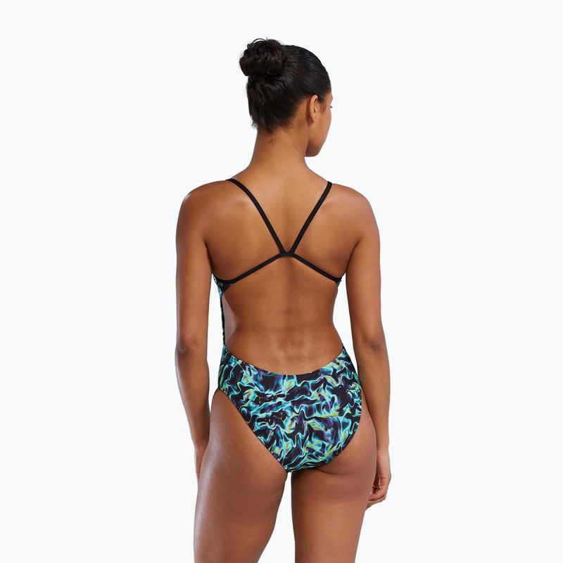 Costume intero donna TYR Durafast Elite Energy Cutoutfit verde 5