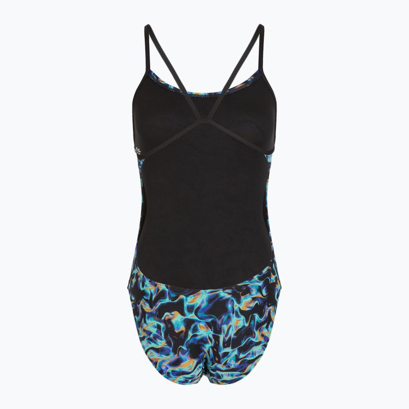 Costume intero da donna TYR Durafast Elite Energy Cutoutfit blu 2