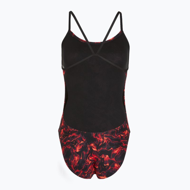 Costume intero da donna TYR Durafast Elite Energy Cutoutfit rosso 2