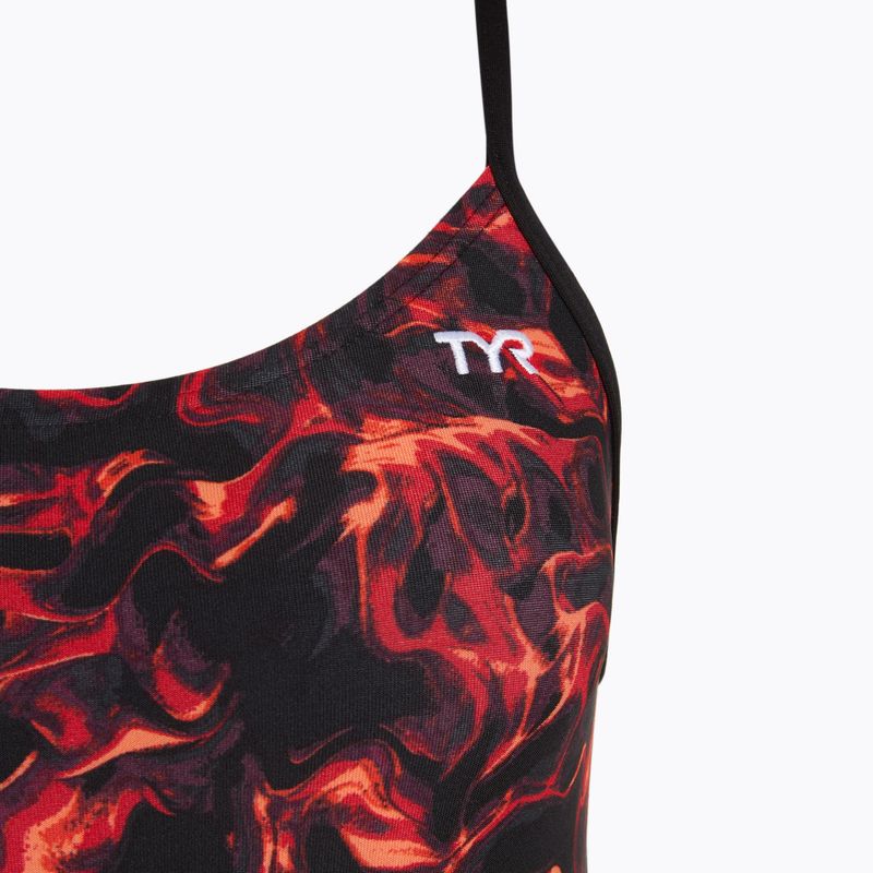 Costume intero da donna TYR Durafast Elite Energy Cutoutfit rosso 3