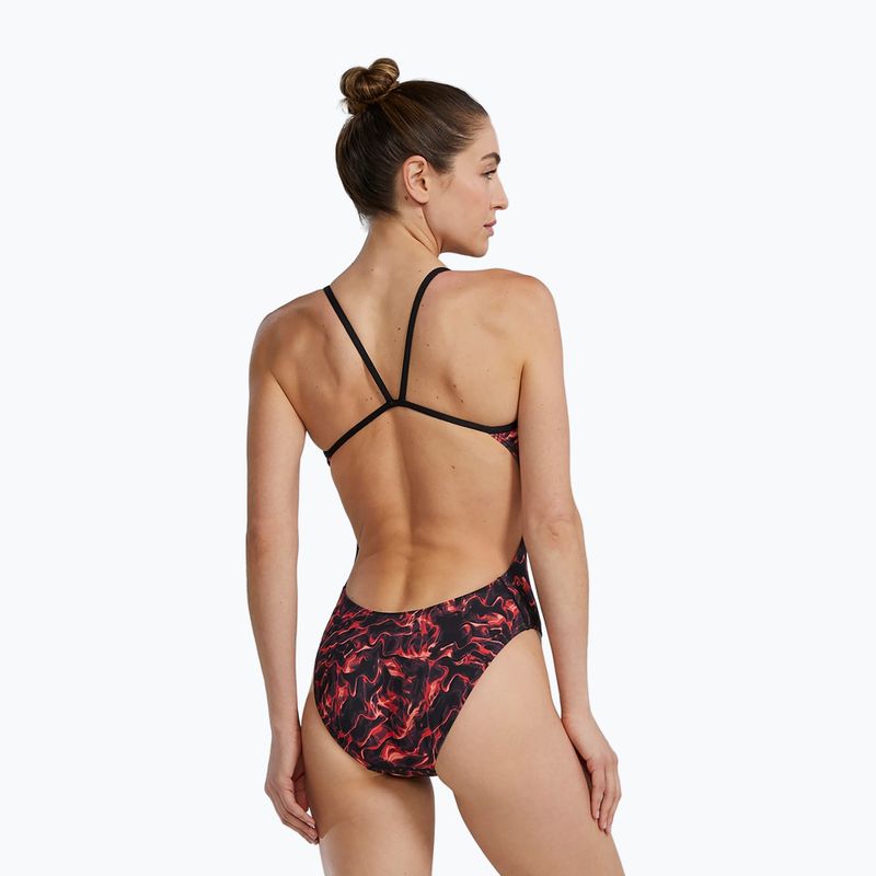 Costume intero da donna TYR Durafast Elite Energy Cutoutfit rosso 5