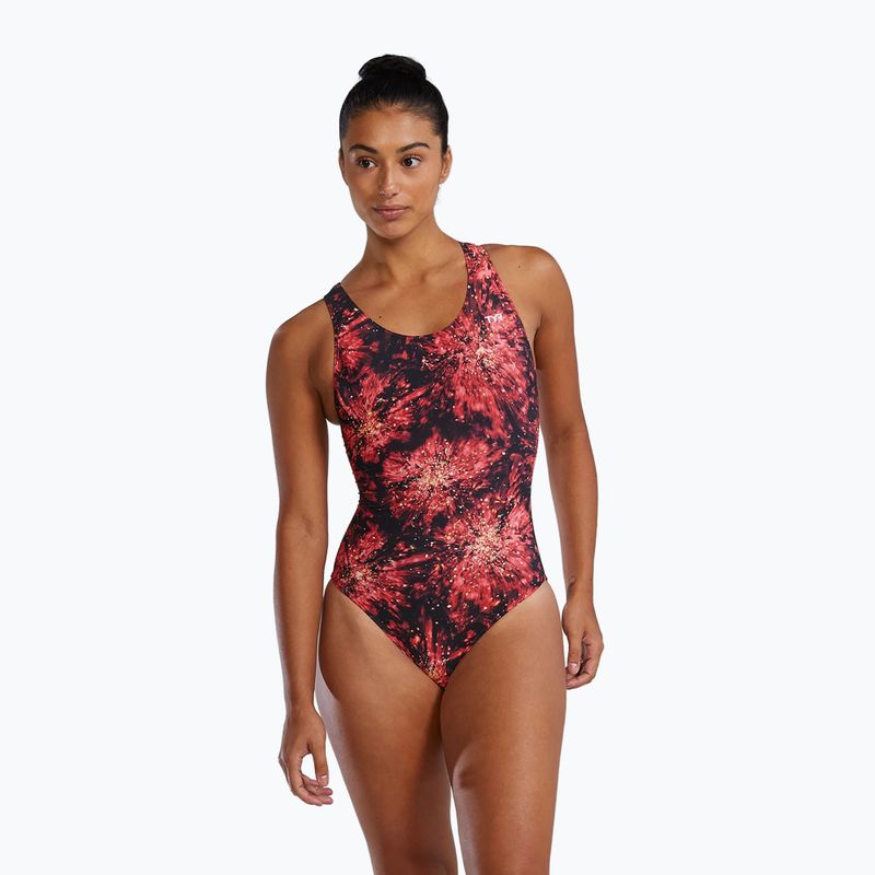 Costume intero donna TYR Durafast Elite Radiant Flare Maxfit rosso