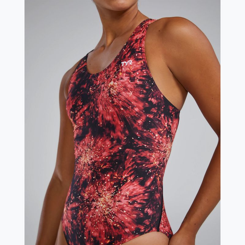 Costume intero donna TYR Durafast Elite Radiant Flare Maxfit rosso 5