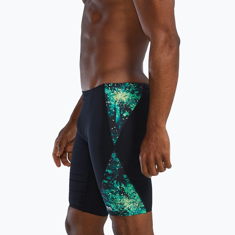Maschili di nuoto TYR Radiant Flare Blade Splice Jammer verde 3
