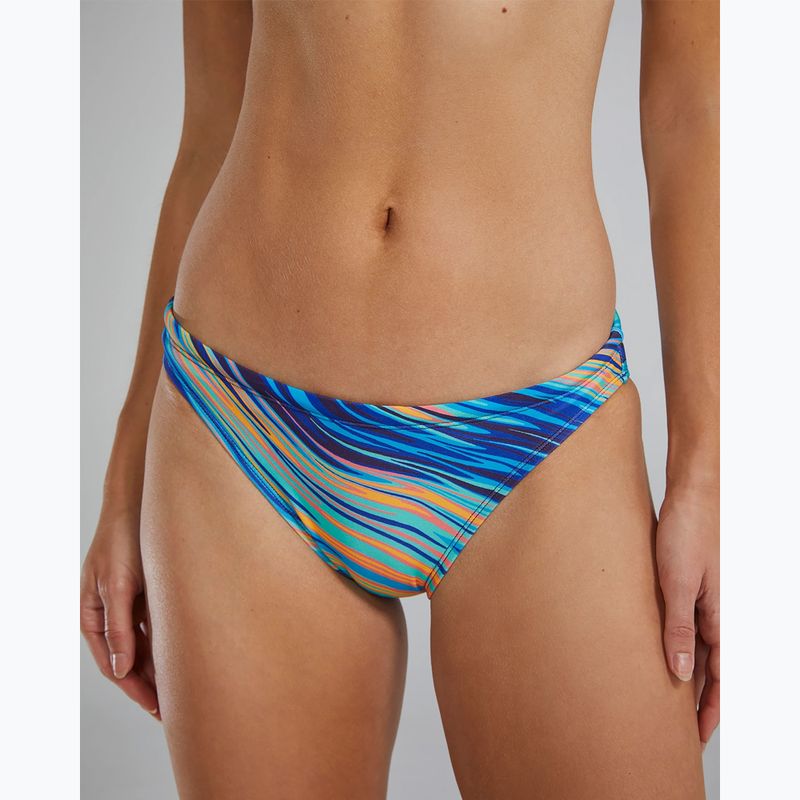 TYR Riptidal Classic slip bikini a copertura totale verde acqua/arancio 4