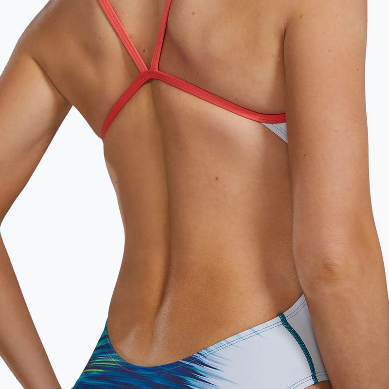 Costume intero da donna TYR Durafast Elite Bravura Cutoutfit white/multi 8