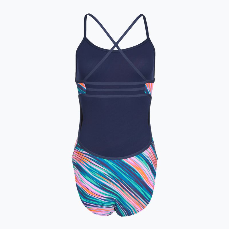 Costume da bagno intero da donna TYR Durafast Elite Riptidal Trinityfit pink/multi 2
