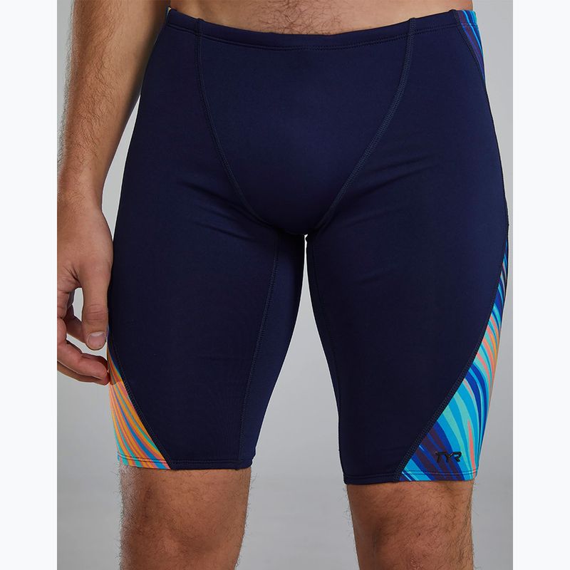 Maschile TYR Durafast Elite Riptidal Jammer verde acqua/arancio 9