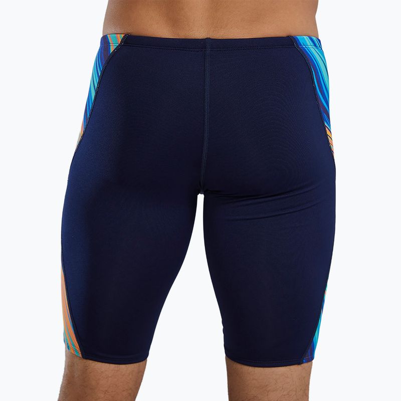 Maschile TYR Durafast Elite Riptidal Jammer verde acqua/arancio 10
