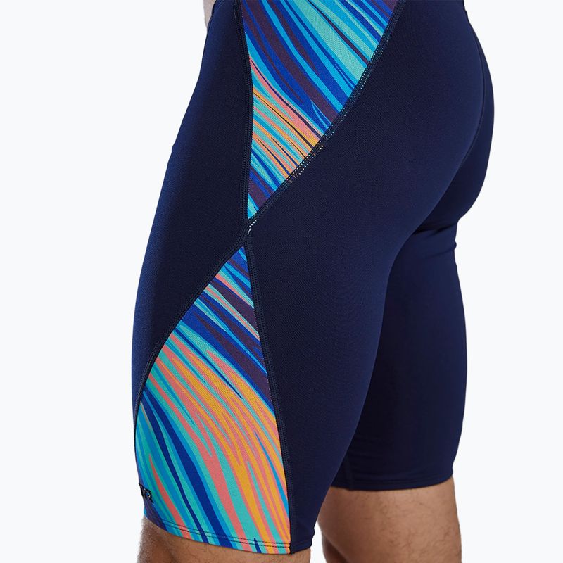 Maschile TYR Durafast Elite Riptidal Jammer verde acqua/arancio 11