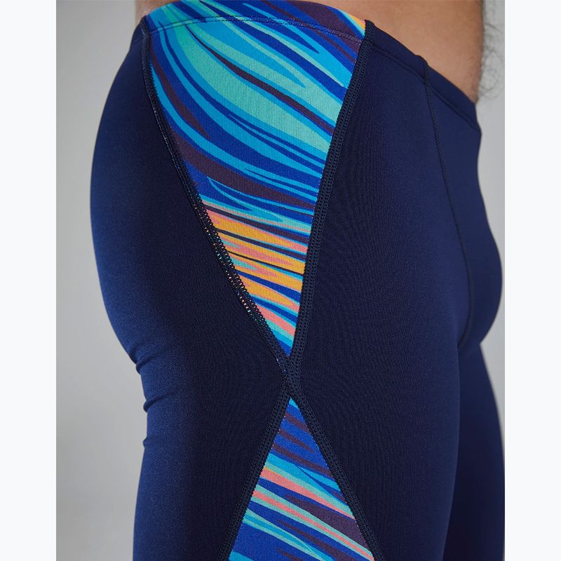 Maschile TYR Durafast Elite Riptidal Jammer verde acqua/arancio 12