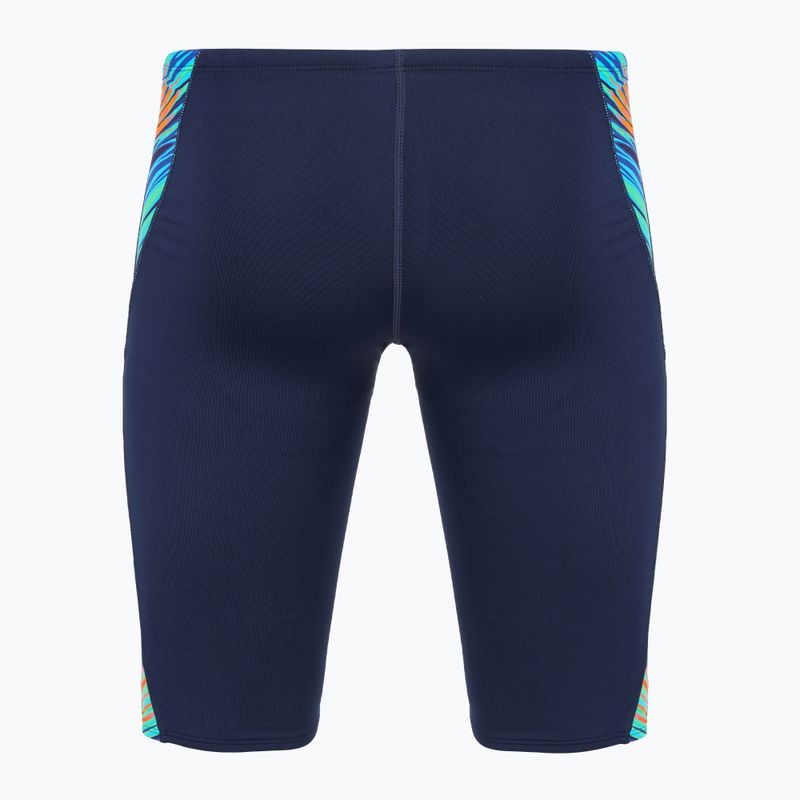 Maschile TYR Durafast Elite Riptidal Jammer verde acqua/arancio 2