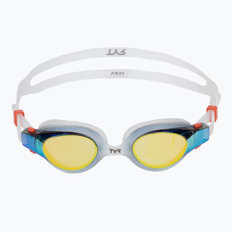 Occhiali da nuoto TYR Vesi Mirrored oro/bianco 2