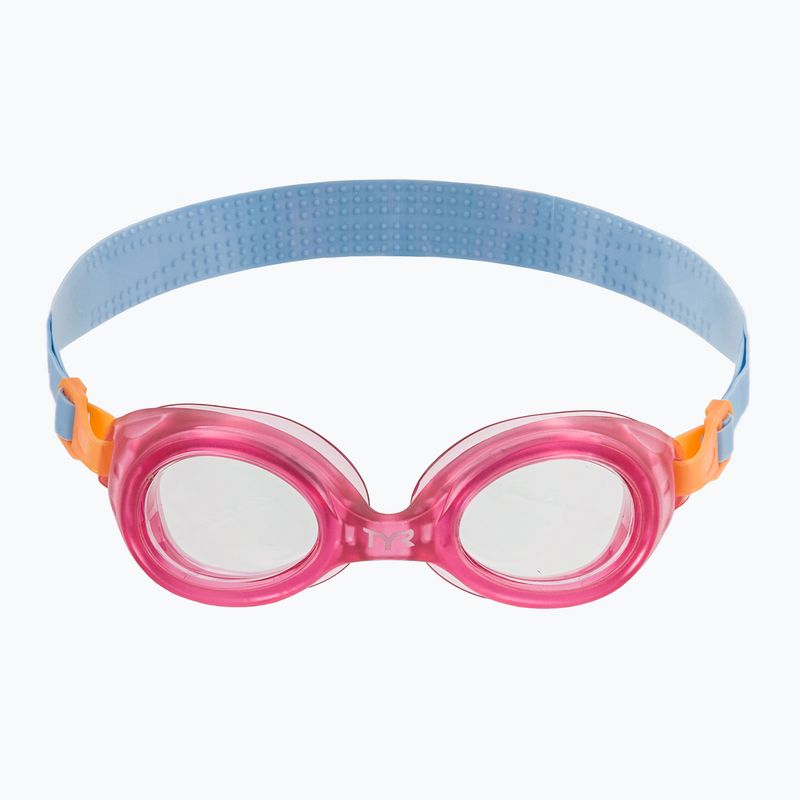 Occhialini da nuoto TYR per bambini Aqua Blaze chiaro / rosa 2