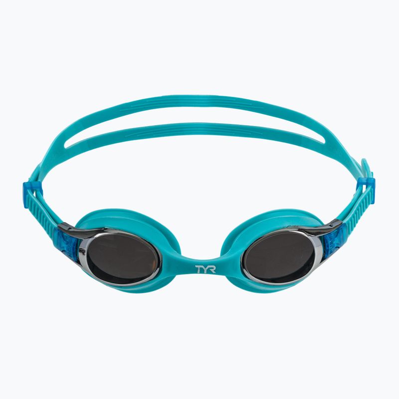 Occhiali da nuoto TYR per bambini Swimple Metallizzato argento / blu 2