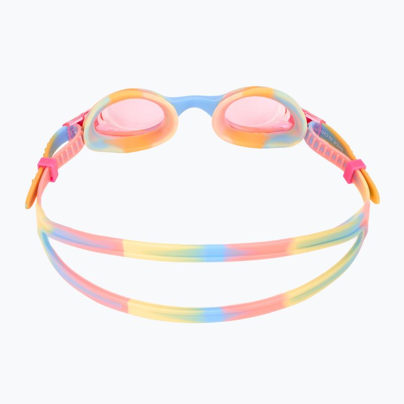Occhialini da nuoto TYR Swimple Tie Dye Non-Mirrored rosa/arancio/giallo per bambini 4
