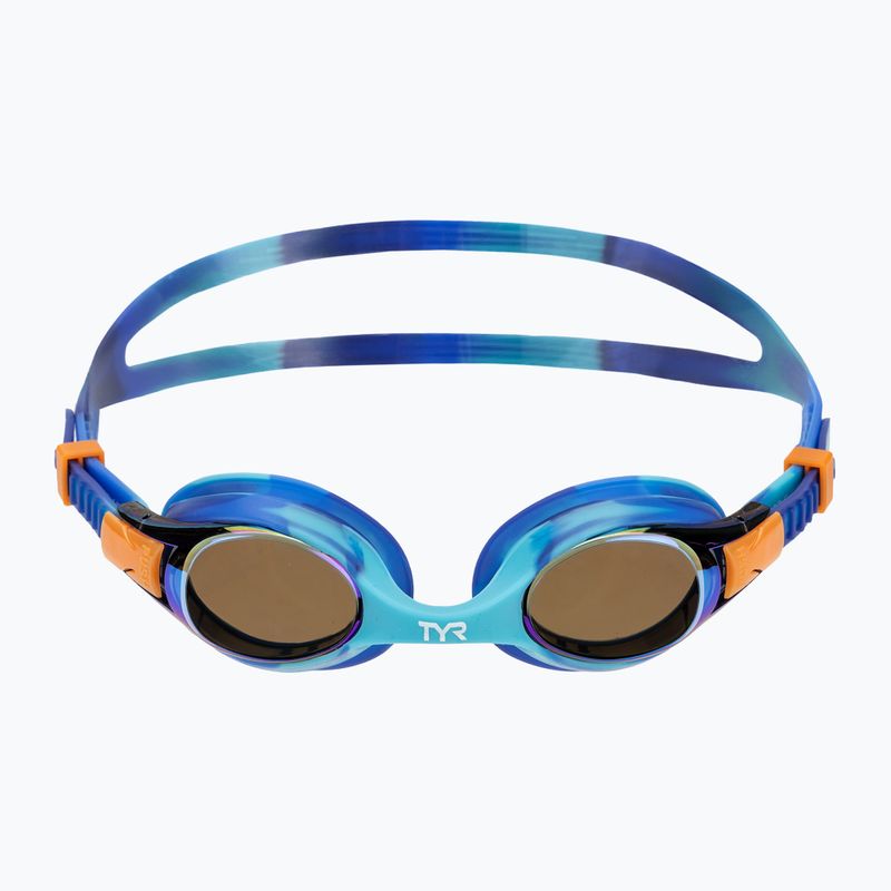 Occhialini da nuoto per bambini TYR Swimple Tie Dye Mirrored blu / multi 2
