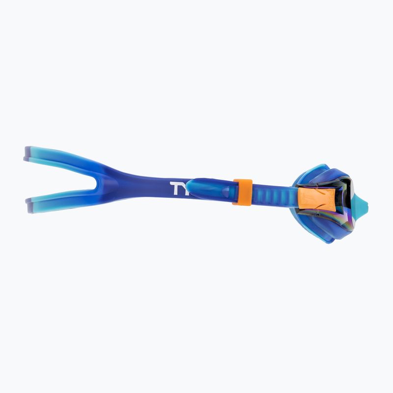 Occhialini da nuoto per bambini TYR Swimple Tie Dye Mirrored blu / multi 3