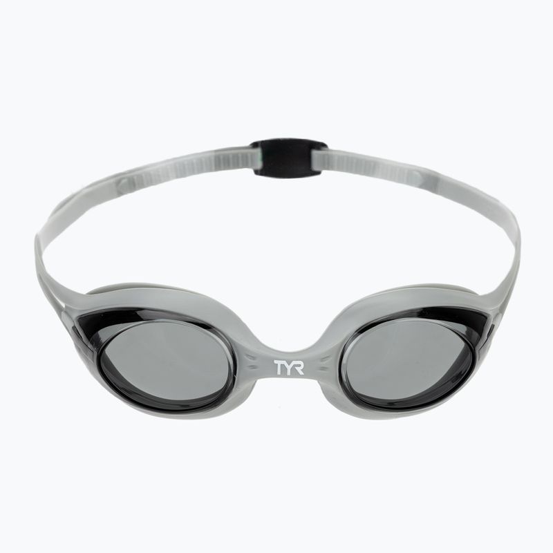 Occhialini da nuoto TYR Hydra Flare smoke/grey 2