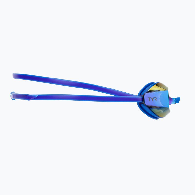 Occhialini da nuoto donna TYR Blackops 140 Ev Racing Specchiati royal/azzurro chiaro 3