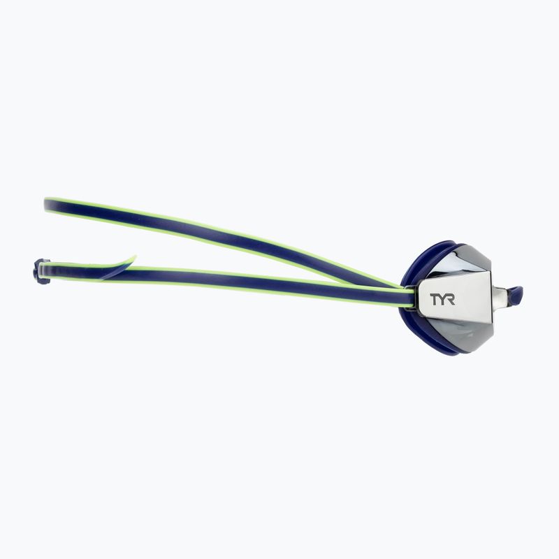 Occhialini da nuoto TYR Blackops 140 Ev Racing Specchiati navy/lime 3