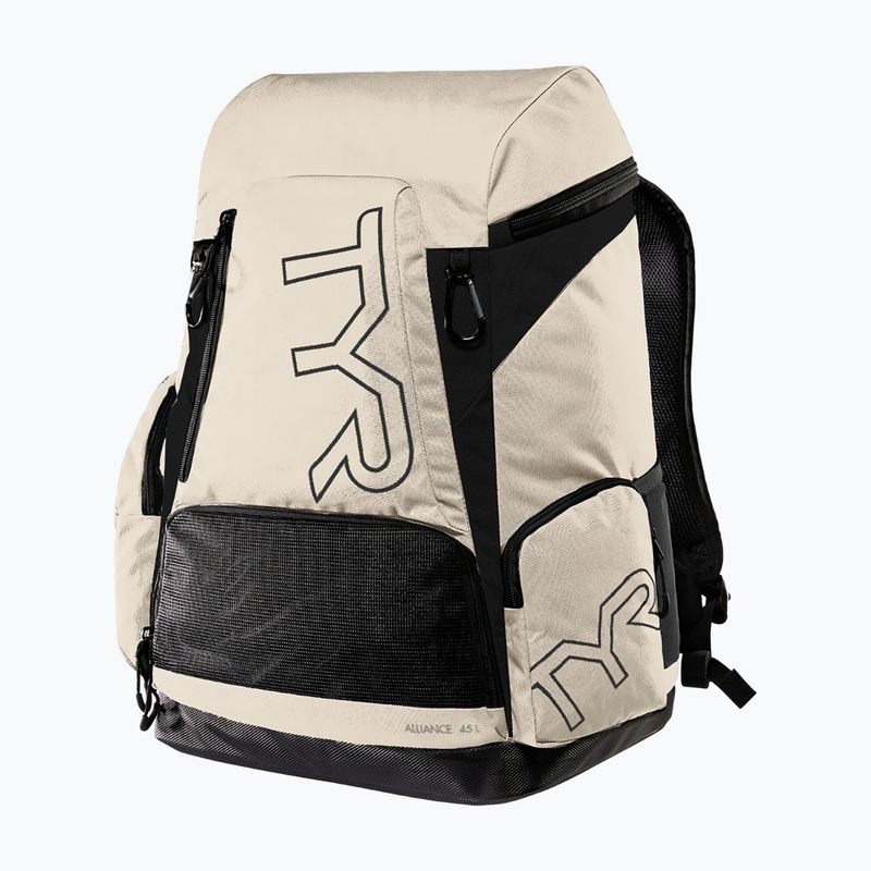 Zaino da nuoto TYR Alliance Team 45 l nero / sabbia
