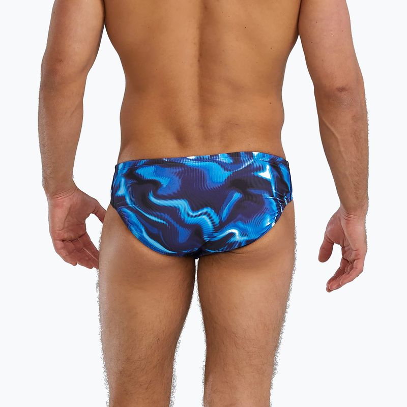 Slip da nuoto uomo TYR Durafast Elite Waveform Brief blue 2