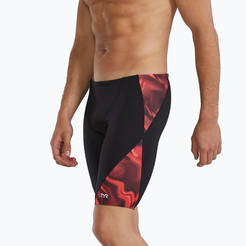 Jammer da nuoto uomo TYR Durafast Elite Waveform Blade Splice red 4
