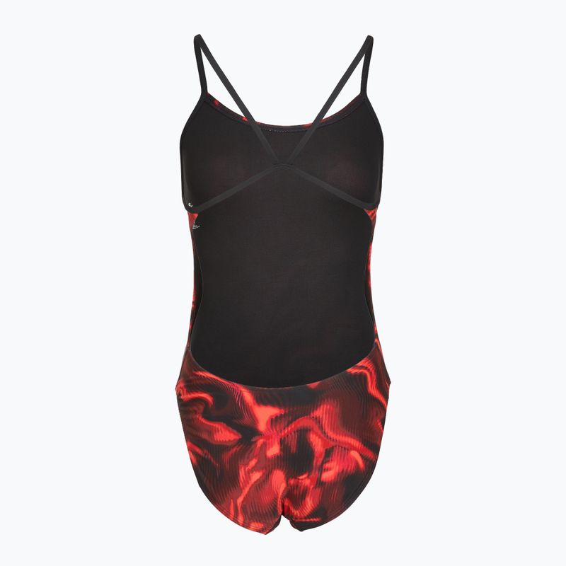 Costume da nuoto intero donna TYR Durafast Elite Waveform Cutoutfit red 2