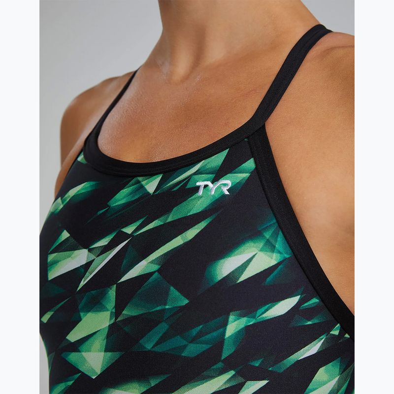 Costume da nuoto intero donna TYR Durafast Elite Triadic Diamondfit green 9