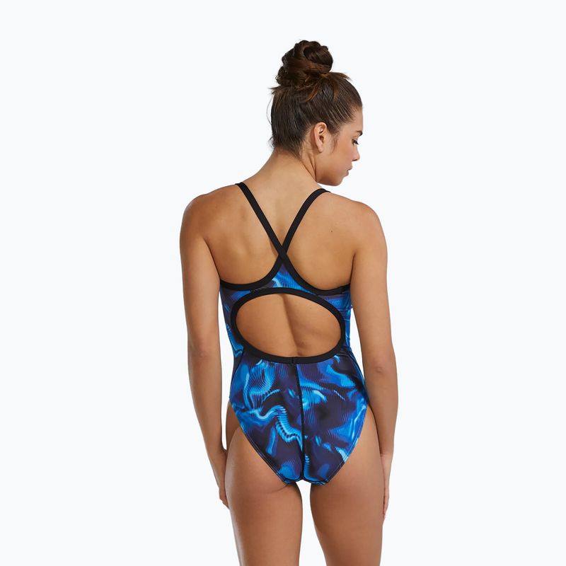 Costume da nuoto intero da donna TYR Durafast Elite Waveform Diamondfit blue 5