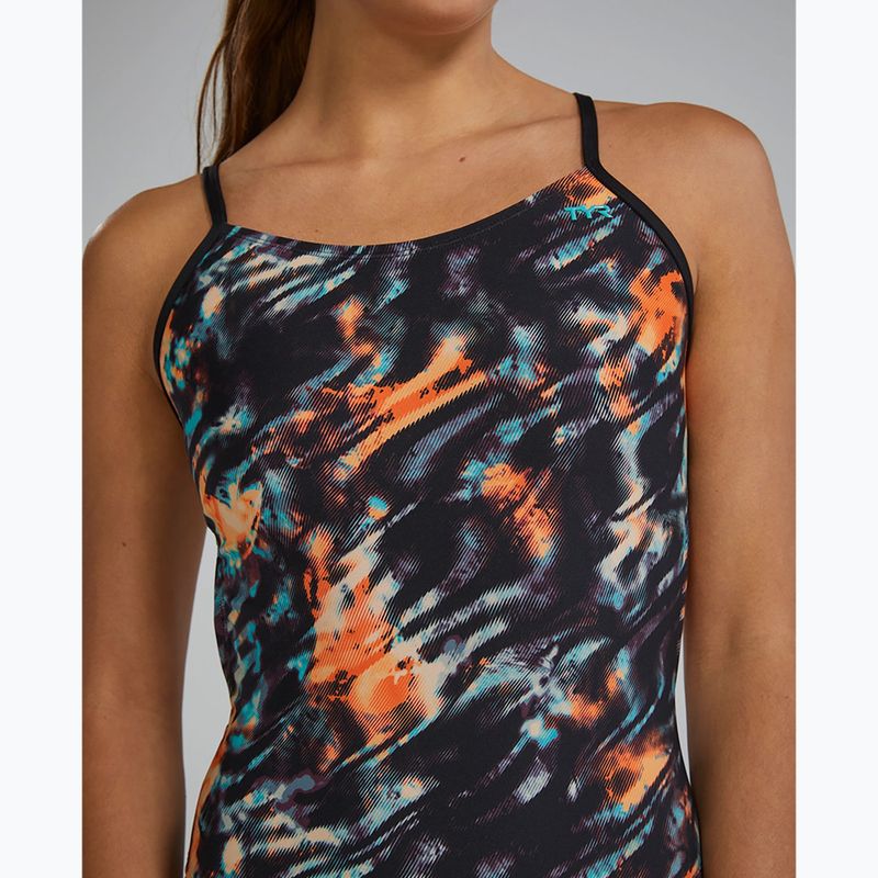 Costume intero da donna Tyr Durafast Elite Validus Cutoutfit arancio/acqua/nero 5