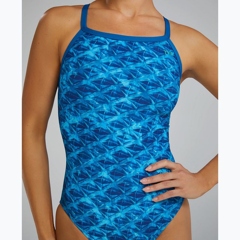 Costume intero donna Tyr Durafast Elite Oceanid Diamondfit azzurro/acqua 5