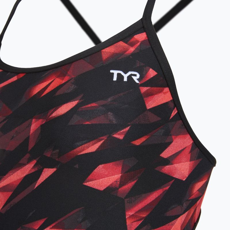 Costume da nuoto intero donna TYR Durafast Elite Triadic Trinityfit red 3