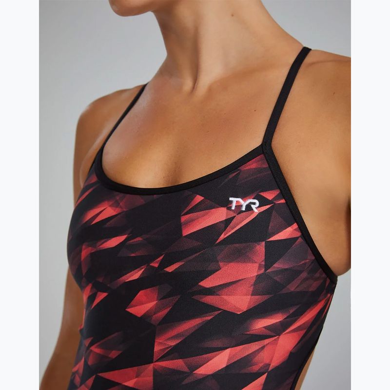 Costume da nuoto intero donna TYR Durafast Elite Triadic Trinityfit red 9