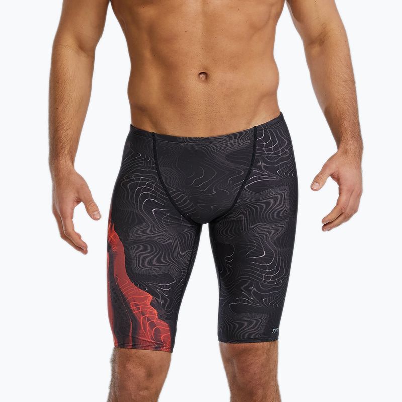 I martellatori del nuoto maschile Tyr Durafast Elite Firestorm fuoco metallico
