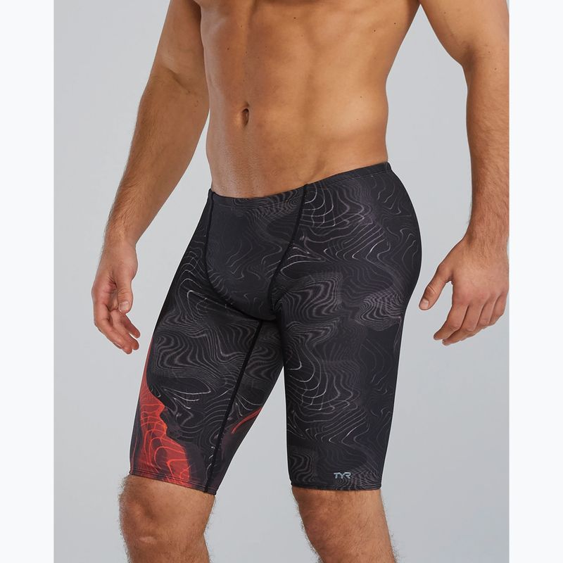 I martellatori del nuoto maschile Tyr Durafast Elite Firestorm fuoco metallico 3