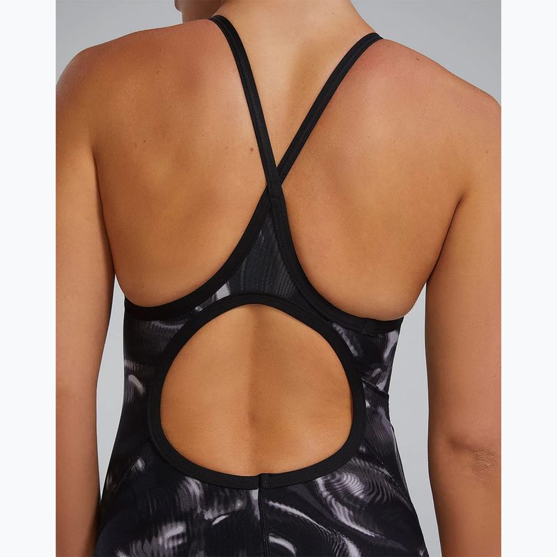 Costume da bagno intero donna TYR Durafast Elite Waveform Diamondfit titanium 9