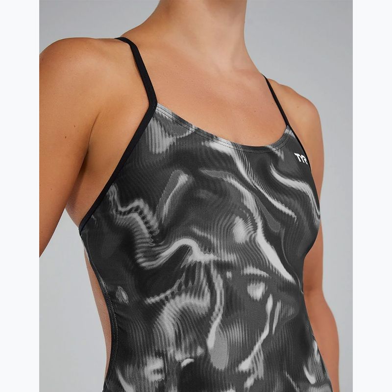 Costume intero da donna TYR Durafast Elite Waveform Cutoutfit titanium 9