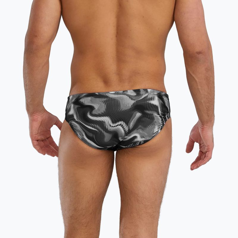 Slip da nuoto uomo TYR Durafast Elite Waveform Brief titanium 2