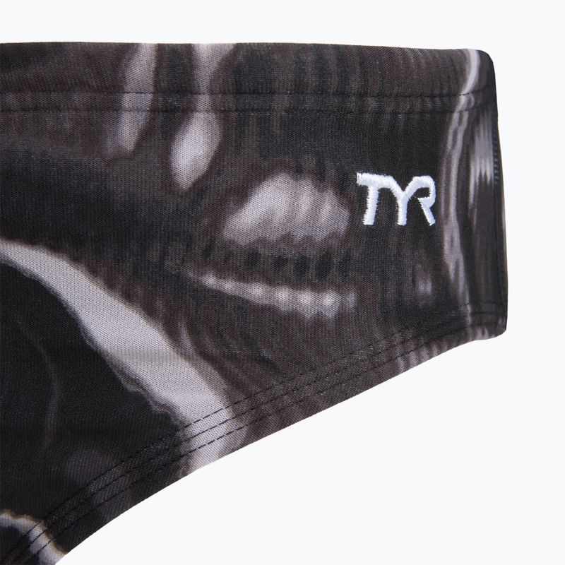 Slip da nuoto uomo TYR Durafast Elite Waveform Brief titanium 3