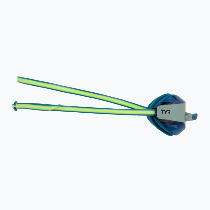 Occhialini da nuoto TYR Blackops 140 Ev Racing Mirrored turquoise/lime 3