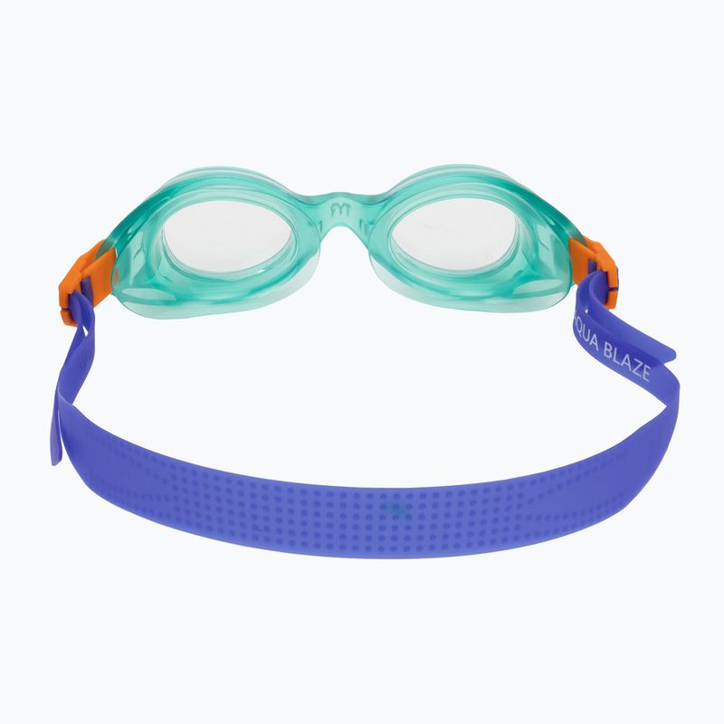 Occhialini da nuoto per bambini TYR Aqua Blaze green/orange 4