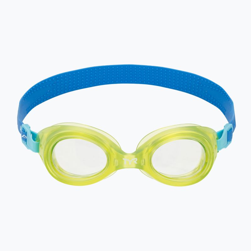Occhialini da nuoto per bambini TYR Aqua Blaze royal/lime 2