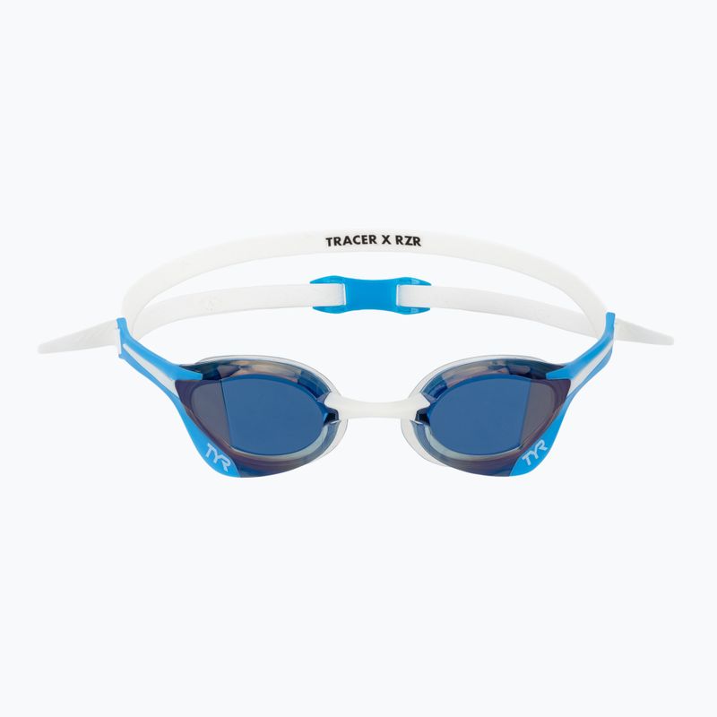 Occhialini da nuoto TYR Tracer-X Elite Racing Mirrored blue/white 2