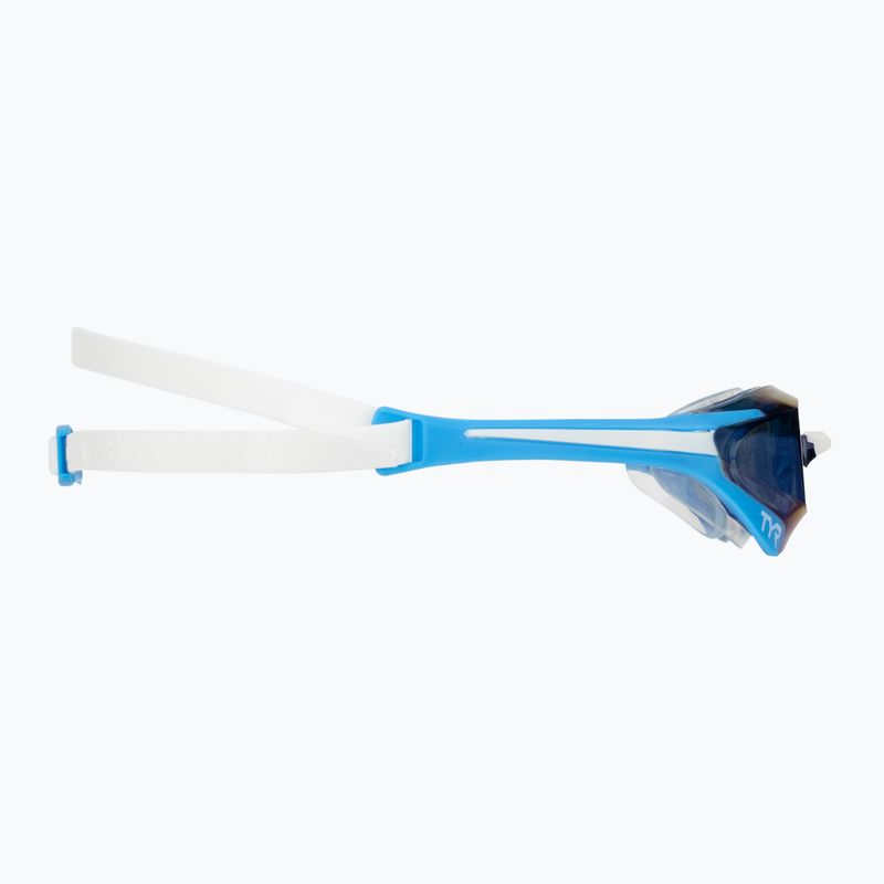 Occhialini da nuoto TYR Tracer-X Elite Racing Mirrored blue/white 3