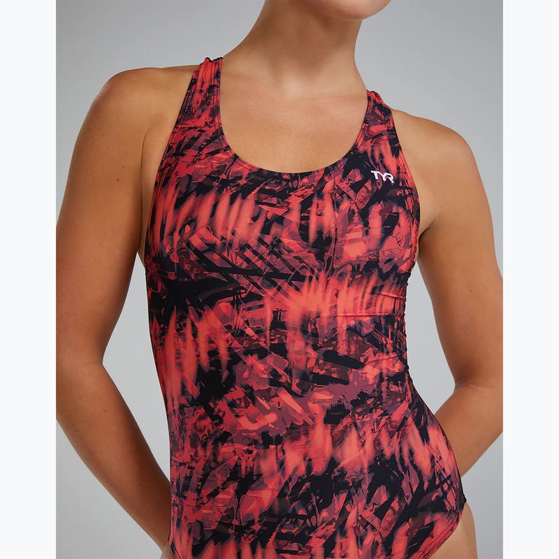 Costume da nuoto intero da donna TYR Durafast Lite Seismo Maxfit red 5