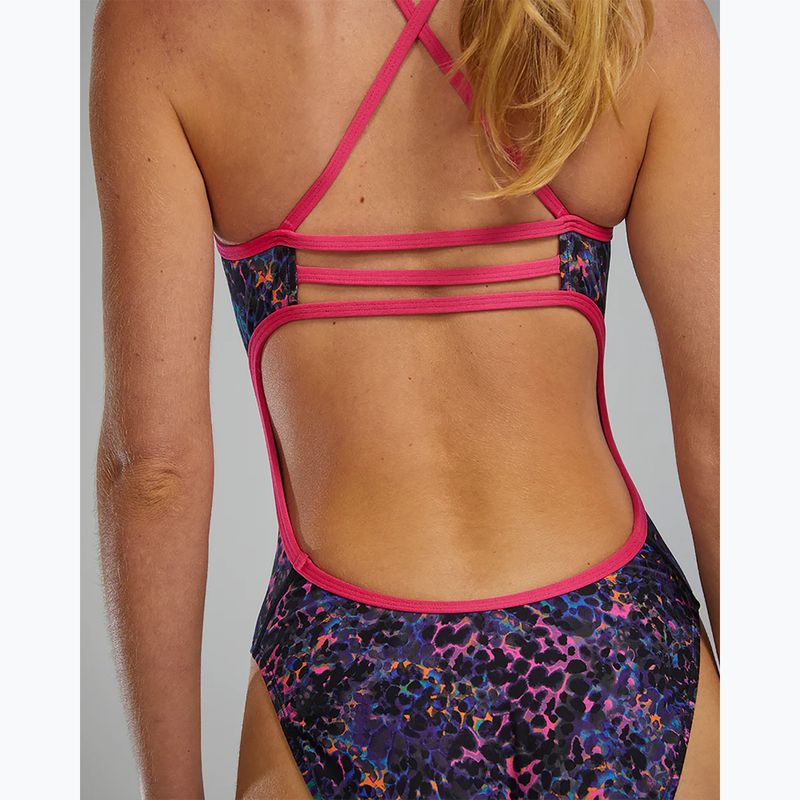 Costume da nuoto intero da donna TYR Durafast Elite Trinityfit petunia stipple 8