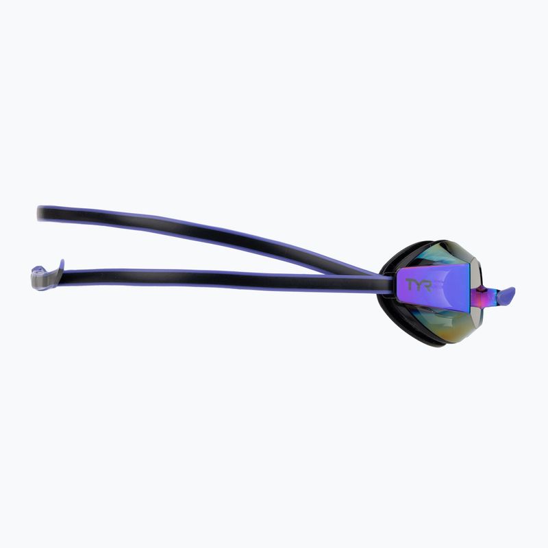 Occhialini da nuoto da donna TYR Blackops 140 Ev Racing Mirrored purple/green 3