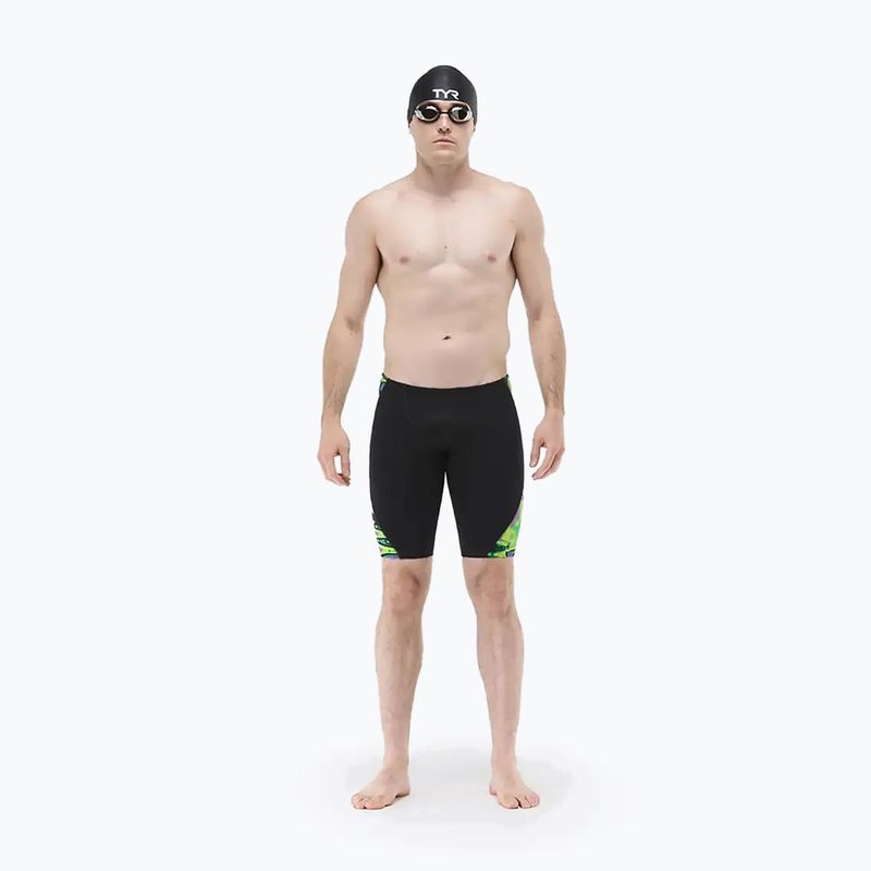 Jammer da uomo per nuoto TYR Splice Flux Jammer lime/multi 2